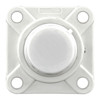 Picture of IP69K Plastic 4 Bolt Flange Mounted Food Safe Bearing with End Cap