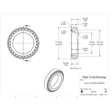 Picture of 75mm Tapered Bearing